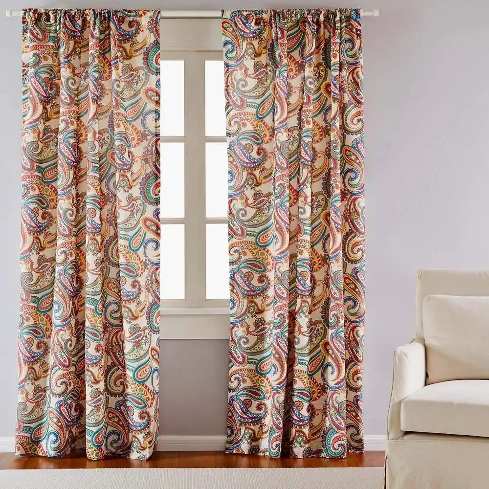 Levtex Home Alyssa Paisley Drapery Panel Set (2-Pack, 55x84)